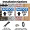 Signmission Step Up (Up Arrow), 14 in W x Rectangle, Plastic OS-2PACK-NS-P-1014-L-18459 - alternate 6